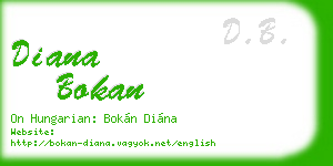diana bokan business card